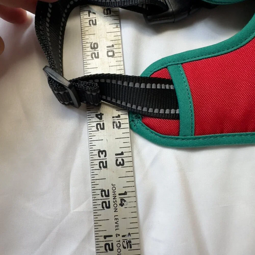phoe pet harness xlarge red/ green euc